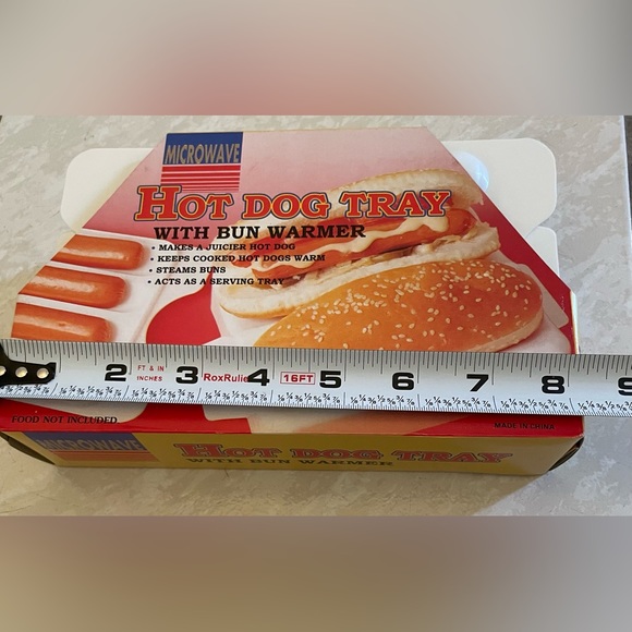 Microwave Hot Dog Tray With Bun Warmer - Picture 7 of 9